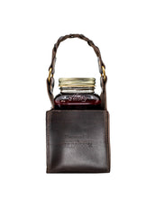 Load image into Gallery viewer, Ole Smoky Blue Flame Moonshine with Billykirk Square Leather Bottle Holder