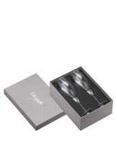 Load image into Gallery viewer, Moet &amp; Chandon Nectar Imperial Rose by Virgil Abloh with Christofle Albi Crystal Champagne Set
